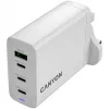 CANYON OnCharge 140 GaN lādētājs 150W Max 3 USB-C + 1 USB-A Balts UK kontaktdakša