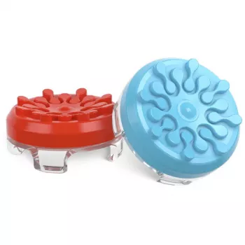 SteelSeries KontrolFreek Performance Thumbsticks Splash (Red/Blue, 2 Pieces, for Nintendo Switch Joy-Cons & Nintendo Switch Lite)