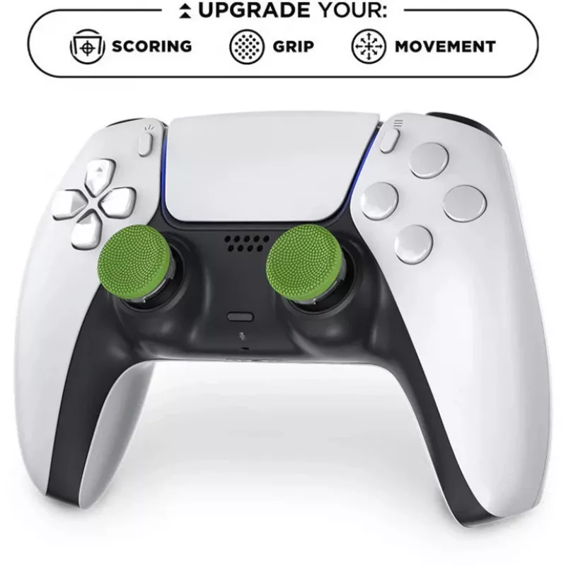 SteelSeries KontrolFreek Precision Sports Thumbsticks Football Edition (Green/Black, 2 Pieces, for PlayStation 5/4 Controller)