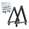 Maclean MC-183 Mobilais TV grīdas statīvs/ratiņi, 37-80 inch, VESA 800x400, 75kg, Riteņi ar bloķēšanu, Melns