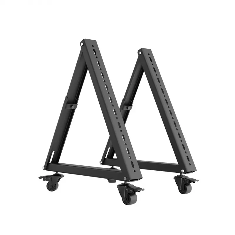 Maclean MC-183 Mobilais TV grīdas statīvs/ratiņi, 37-80 inch, VESA 800x400, 75kg, Riteņi ar bloķēšanu, Melns