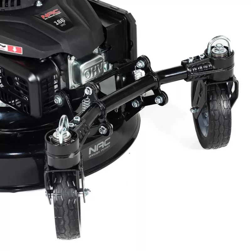 NAC LS50-166L-JR2 Benzīna zāles pļāvējs 166cc Pašgājējs 50cm pļaušanas platums 60L zāles savācējs