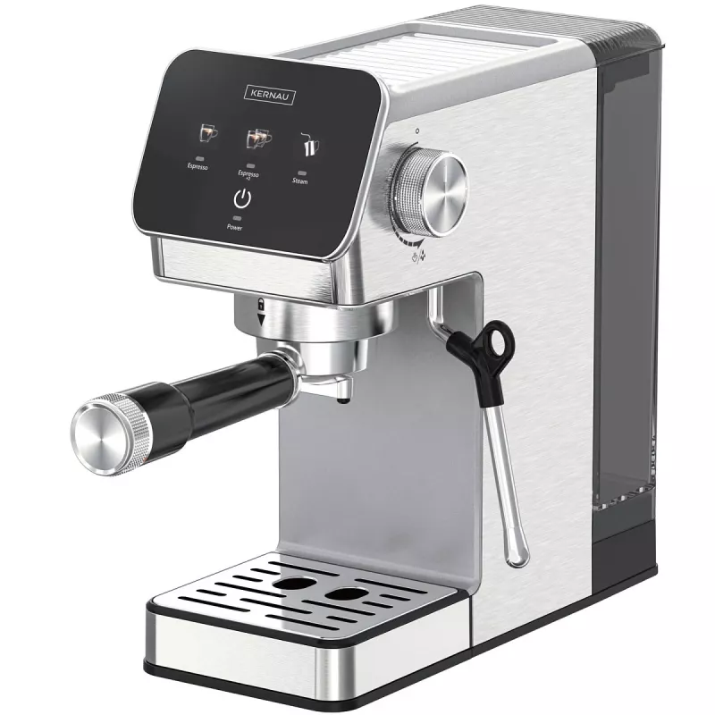 Kernau KCM 131 espresso automāts, 15 bar, 900 W, 0,9 l ūdens tvertne, malta kafija un ESE