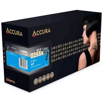 ACCURA HP No 55X (CE255X) Tonera nomaiņa - Melna, augstas ražības, 12 500 lapas