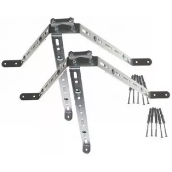 DELTA OPTICAL OMP-50R45-70 Sienas skava antenas mastam, cinkots tērauds, 50 mm nobīde, 45-70 mm masta diametrs