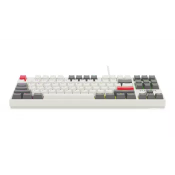 KRUX ATAX PRO RGB Creator Retro Gateron Yellow Pro mehāniskā tastatūra (TKL, 87 taustiņi, karsti maināmi slēdži, USB-C, PBT Double-Shot taustiņu vāciņi, per-key RGB)