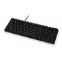 KRUX Qara 60% mehāniskā tastatūra Gateron Yellow RGB USB-C melna