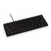 KRUX Qara 60% mehāniskā tastatūra Gateron Yellow RGB USB-C melna
