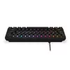 KRUX Qara 60% mehāniskā tastatūra Gateron Yellow RGB USB-C melna