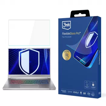 3MK PROTECTION FlexibleGlass Pro ekrāna aizsargs Acer Predator Triton 300 SE 14 (PT314-51s) - Hibrīda stikls, 7H cietība, 0,3 mm, caurspīdīgs