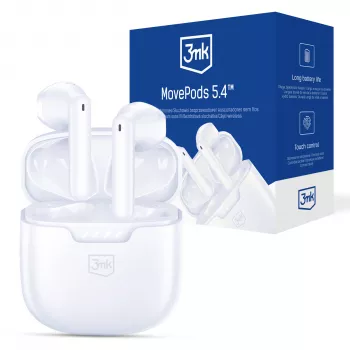 3MK PROTECTION 3mk Movepods 5.4 True Wireless Stereo Earbuds ar Bluetooth 5.3, ENC, IPX4, līdz 35h akumulators, USB-C