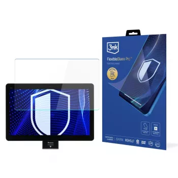 3MK PROTECTION Newland NQuire 1500 Mobula II FlexibleGlass Pro ekrāna aizsargs (10,1 collas, hibrīda stikls, 7H, 0,3 mm, oleofobs, pretpirkstu nospiedumiem, pret skrāpējumiem, pret saplīšanu, noapaļotas malas, sausā uzstādīšana, bez burbuļiem, 1 iepakojum