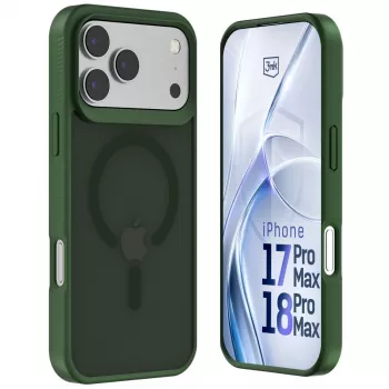 3MK PROTECTION Apple iPhone 17 Pro Max Hardy Hazy MagCase Green