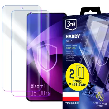 3MK PROTECTION Xiaomi 15 Ultra Hardy ARC+ ekrāna aizsargplēve (2 iepakojumā)