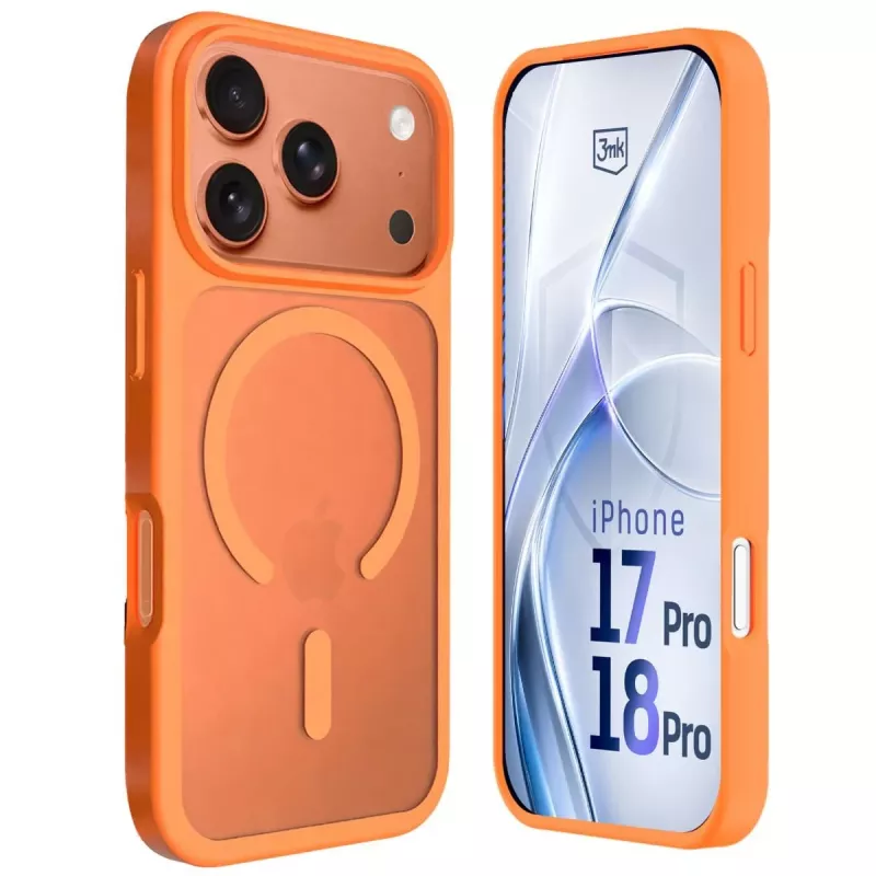 3MK PROTECTION Apple iPhone 17 Pro - 3mk Hardy Hazy MagCase Orange
