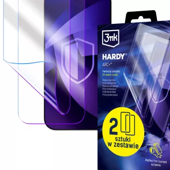 3MK PROTECTION Poco X8 Pro Max Hardy ARC+ Ekrāna aizsargs (2 iepakojumā) - Elastīga poliuretāna plēve, pašdziedinoša, triecienu absorbējoša