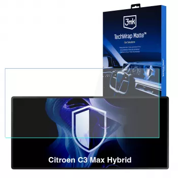 3MK PROTECTION Citroen C3 Max Hybrid - 3mk TechWrap Matte Center Display Screen Protector