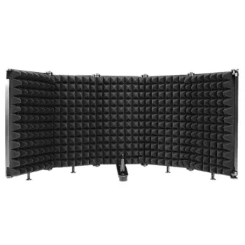 Mozos MSHIELD-CABIN-ECO Akustiskās izolācijas vairogs mikrofonam, 5 paneļi, melns