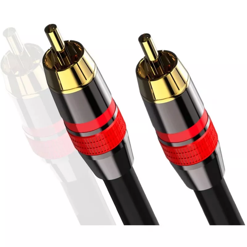 MOZOS Premium RCA to RCA Subwoofer Cable 3m