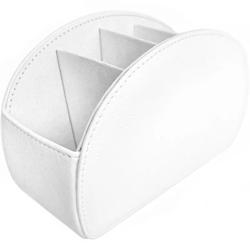 Leather Remote Control Organizer MOZOS RCH-1 White