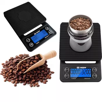MOZOS CAFFE elektroniskie kafijas svari ar hronometru