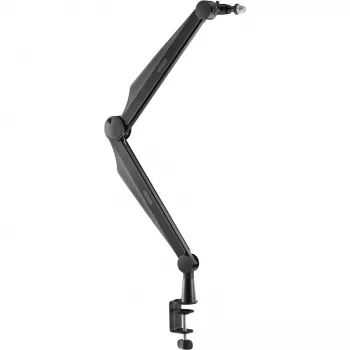 MOZOS SB41 Galda mikrofona statīvs, melns, 2-sekciju artikulēts, 360° rotācija, galda skava, maks. slodze 1.5 kg, maks. sasniedzamība 800 mm