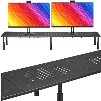 MOZOS SPM2 Divu monitoru pacēlājs galda statīvs 1000x230x120 mm Melns
