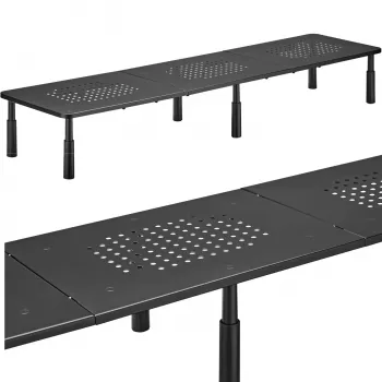 MOZOS SPM2 Divu monitoru pacēlājs galda statīvs 1000x230x120 mm Melns