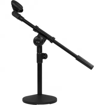 MOZOS SM807 Desktop Microphone Stand Studio Tabletop Mic Stand with Heavy-Duty Round Base, Black