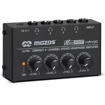 MOZOS HA400 4-Kanālu Stereo Austiņu Pastiprinātājs