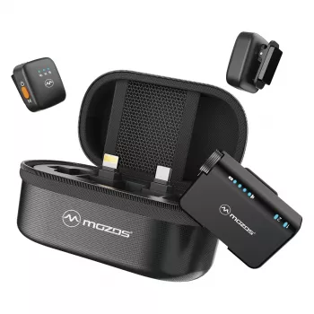 MOZOS MX4-DUAL 2.4 GHz Dual Wireless Microphone System for Smartphones