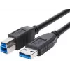 Brackton USB 3.0 kabelis Type-A uz Type-B 5Gbps 1m Melns