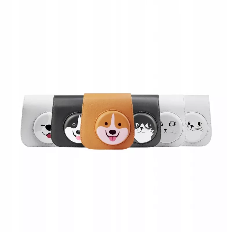LOVEINSTANT Case Cover Pouch for Fujifilm Instax Mini 11 - Dog Design Grey