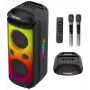 TONSIL Party Dance 1600 Pārnēsājams Bluetooth Party Skaļrunis ar LED Gaismām, Karaoke, 1600W PMPO, 80W RMS, 10 inch Zemfrekvenču Skaļrunis, TWS, FM Radio, Mikrofonu un Tālvadības Pulti