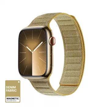 Crong Melange Magnētiskā siksniņa Apple Watch 38/40/41/42 mm (Dzeltenā melange)