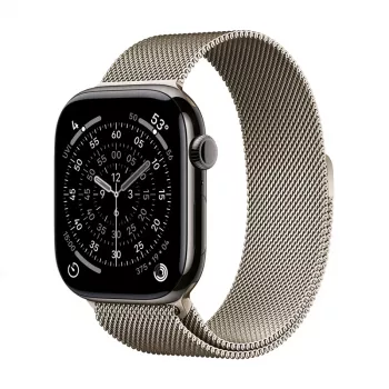 Crong Milano Steel – Nerūsējošā tērauda siksniņa Apple Watch 44/45/46/49 mm (Šampanietis)