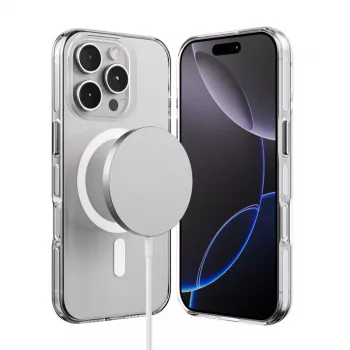 Crong Clear MAG Pro Case for iPhone 16 Pro Max with MagSafe (Transparent)