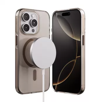 Crong Clear MAG Pro Case for iPhone 15 Pro with MagSafe (Desert)