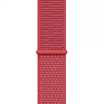 Crong Nylon Sport Loop Apple Watch 38/40/41/42 mm sarkanā krāsā