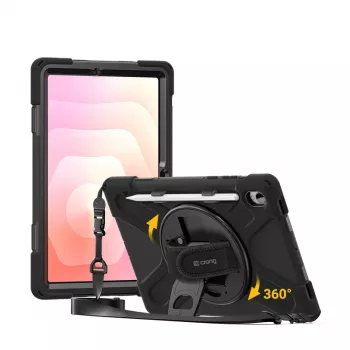 Crong Defender Plus Maciņš Samsung Galaxy Tab S11 11 inch - Melns