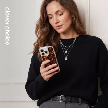 Crong Deluxe MAG Cover - Aizmugures vāciņš Apple iPhone 16 Pro, MagSafe, Bruņurupuča čaulas raksts