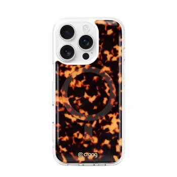 Crong Deluxe MAG Cover - Aizmugures vāciņš Apple iPhone 16 Pro, MagSafe, Bruņurupuča čaulas raksts