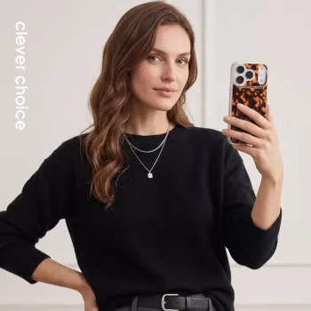 Crong Deluxe MAG Cover - Macītis iPhone 17 Pro MagSafe (Bruņurupuča raksts)