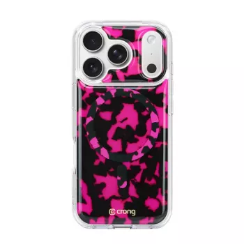 Crong Deluxe MAG Cover Case for iPhone 17 Pro Max with MagSafe (Pink Tortoise)