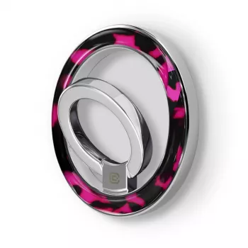 Crong Deluxe RING turētājs - Magnētiskais telefona gredzena turētājs MagSafe (Pink Tortoise)
