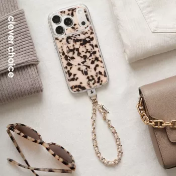 Crong Phone Charm Pearl Twist - Eleganta siksniņa telefona maciņiem