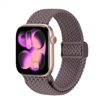 Crong Wave Band Pīta neilona siksniņa Apple Watch 38/40/41/42 mm Brūna