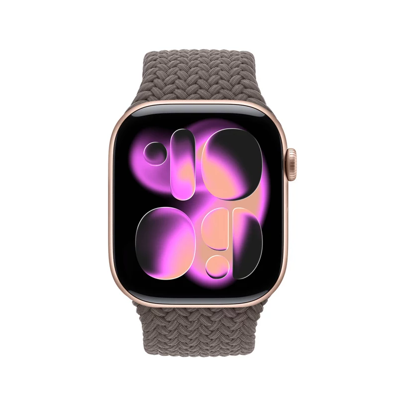 Crong Wave Band Pīta neilona siksniņa Apple Watch 38/40/41/42 mm Brūna