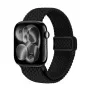 Crong Wave Band pītā siksniņa Apple Watch 38/40/41/42 mm (Melna)