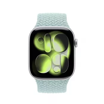 Crong Wave Band Pīta Auduma Rokasiksna Apple Watch 38/40/41/42 mm (Mint)